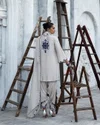 Gauri By Afsana Rayon With Embroidery Work Top With Bottom Dupatta